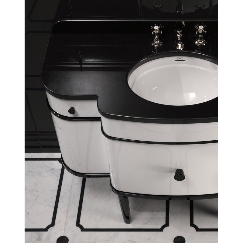 Music 47.44'' W Single Vanity, Pure White