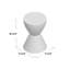Table de bout à tambour réversible Durant avec rangement - Sans assemblage Table d'appoint légère pour l'intérieur et l'extérieur-317216278