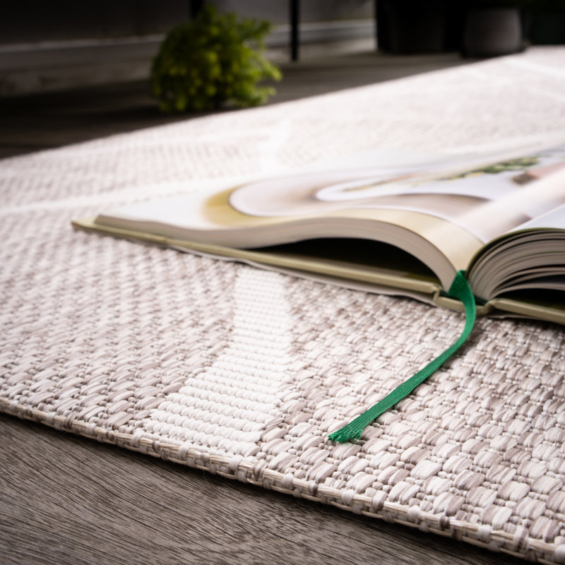 Tallinn Geometric Area Rug, Rectangle 160 x 230cm, Taupe