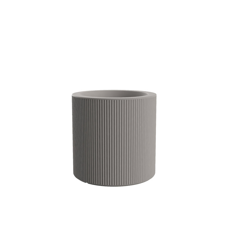 Gatsby Resin Pot Planter, Ecru, 15.75" H x 15.75" W x 15.75" D