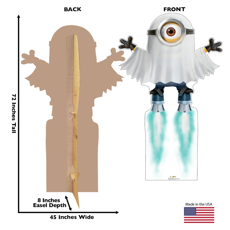 Stuart Flying Ghost Minions Lifesize Cardboard Cutout