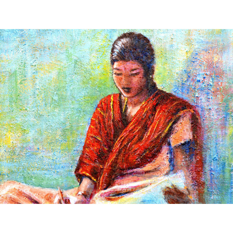 Rêves de dame | Acrylique sur toile | Par Usha Shantharam