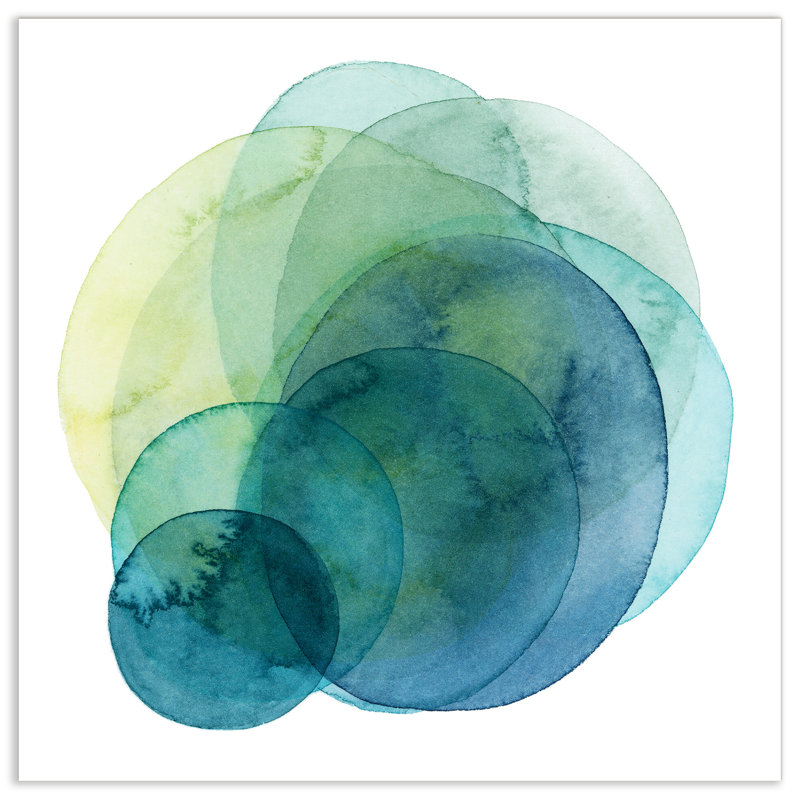 'Evolving Planets IV' Graphic Art on Glass