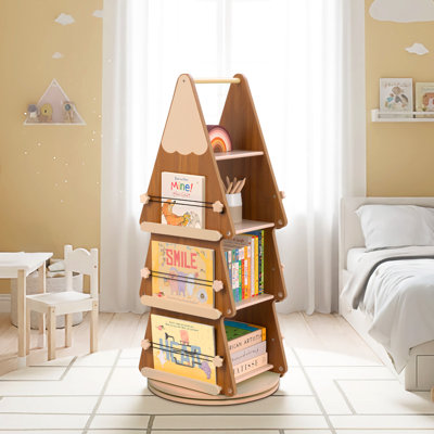 Design-oriented Rotating Bookshelf 18.1"w X 42"h