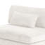 Chaise sans accoudoirs en velours côtelé Modern
