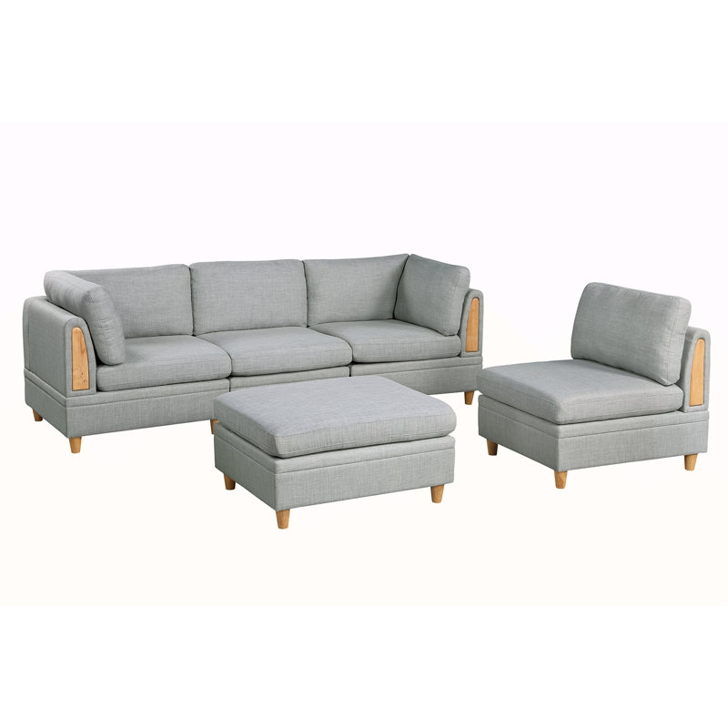 Ensemble MODULA - 5 pièces en gris clair, Gris clair
