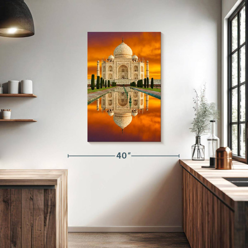 Aime Taj Mahal At Sundown, 39" H x 26" W
