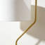 Lampe sur pied d'angle en métal
