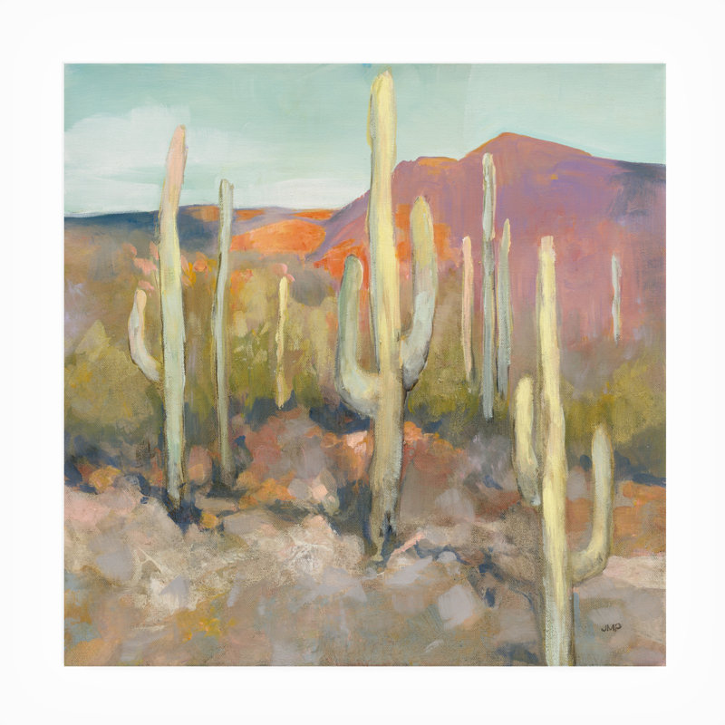 Toile d'extérieur «High Desert I» par Julia Purinton, H 24 po x l 24 po x P 1,5 po