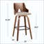 Tabouret de bar à hauteur fixe avec pivotant, repose-pieds carré en métal - ensemble de 2