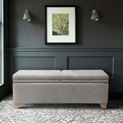 Banc de rangement gris Ashcroft