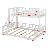 Twin XL Over Queen Wood Bunk Bed With Ladder And Full-Length Guardrails-1324652095