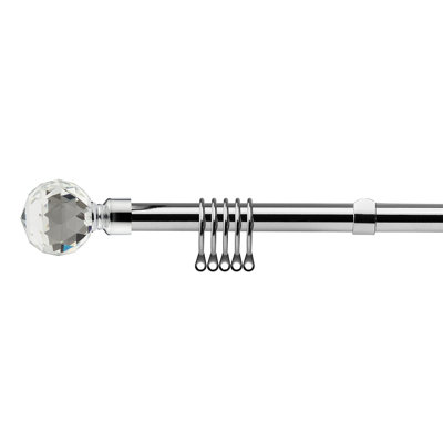 Ehrlich Chrome Curtain Track/Rail