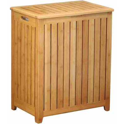 Panier à linge en bambou de style spa