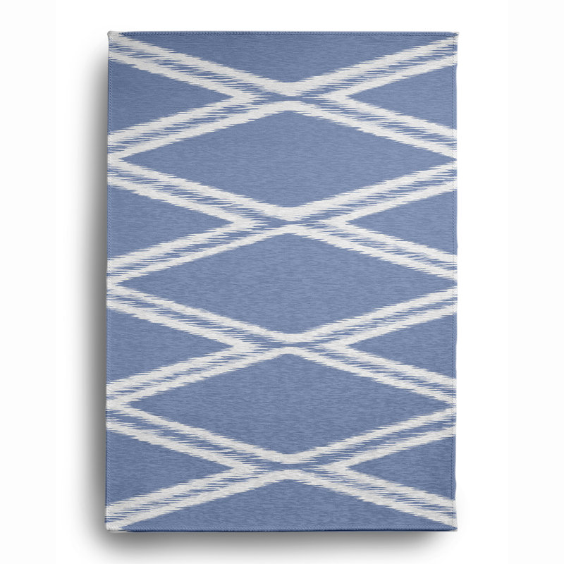 Chenille Geometric Indoor Rug, Rectangle 5' x 7'