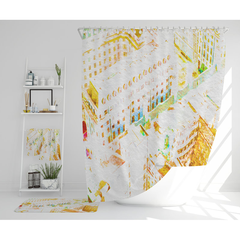 Nayonna Polyester Shower Curtain Set