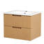 Ensemble de meuble-lavabo mural 24 po avec lavabo en céramique et meuble-lavabo mural avec tiroirs 24 po