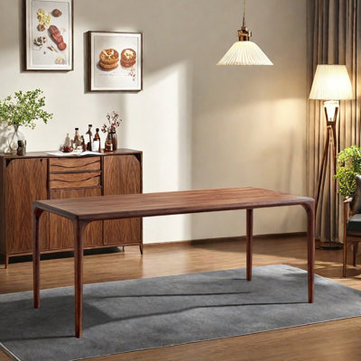 Durable Walnut All Solid Wood Large Long Table