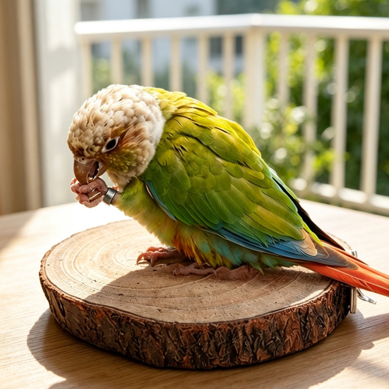 Ensemble de perchoir à oiseaux en bois naturel, perchoir à perroquet à branches brutes, plateforme de perchoir à meuler les griffes, jouet pour perchoirs, cockatiels, conures et tourtereaux