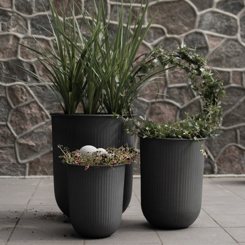 Ensemble de vases de table en céramique 3 pièces, Noir