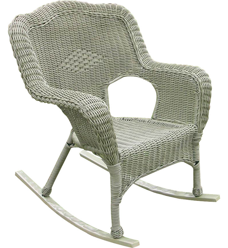 Chaise berçante d'extérieur, Couleur mousse vieillie