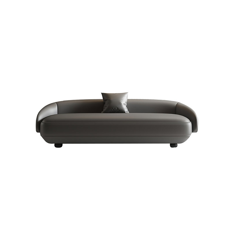 Banc rembourré Leahana, Gris