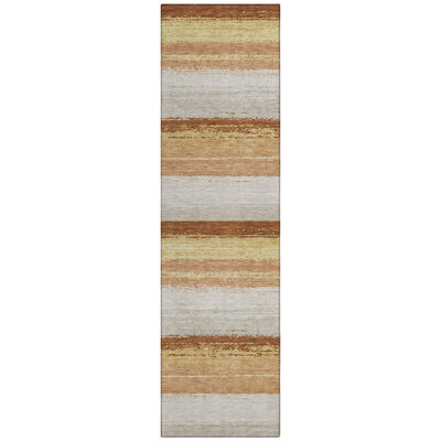 Machine Washable Indoor/Outdoor Chantille ACN2707 Stripes Rug