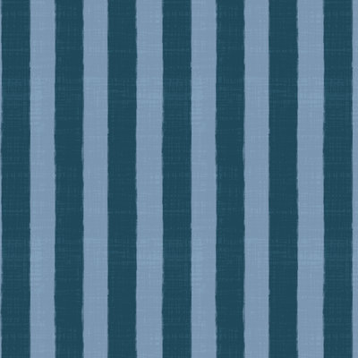 Brush Canopy Blue Stripe Sample