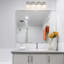 Éclairage de salle de bain à intensité variable 4 lumières Flitwick-320943677