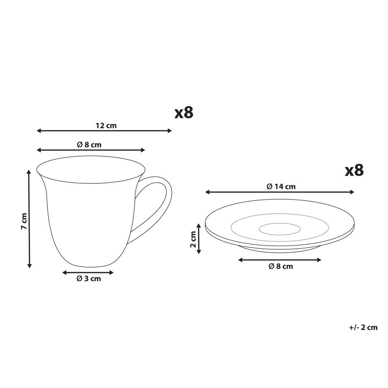 ELDERBERRY Handmade Porcelain Teacup and Saucer