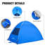 Tente de dôme en nylon bleu pour 4 personnes EchoSmile-111475321