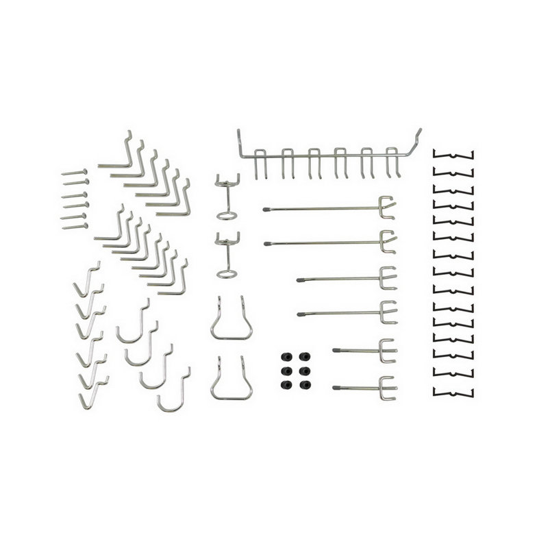 Ensemble d’accessoires panneau perforé 47 pièces