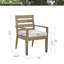 Chaises de patio en aluminium avec coussins
