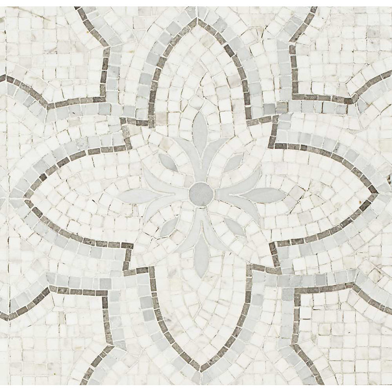 Primrose Bianco Grigio Marble Tile