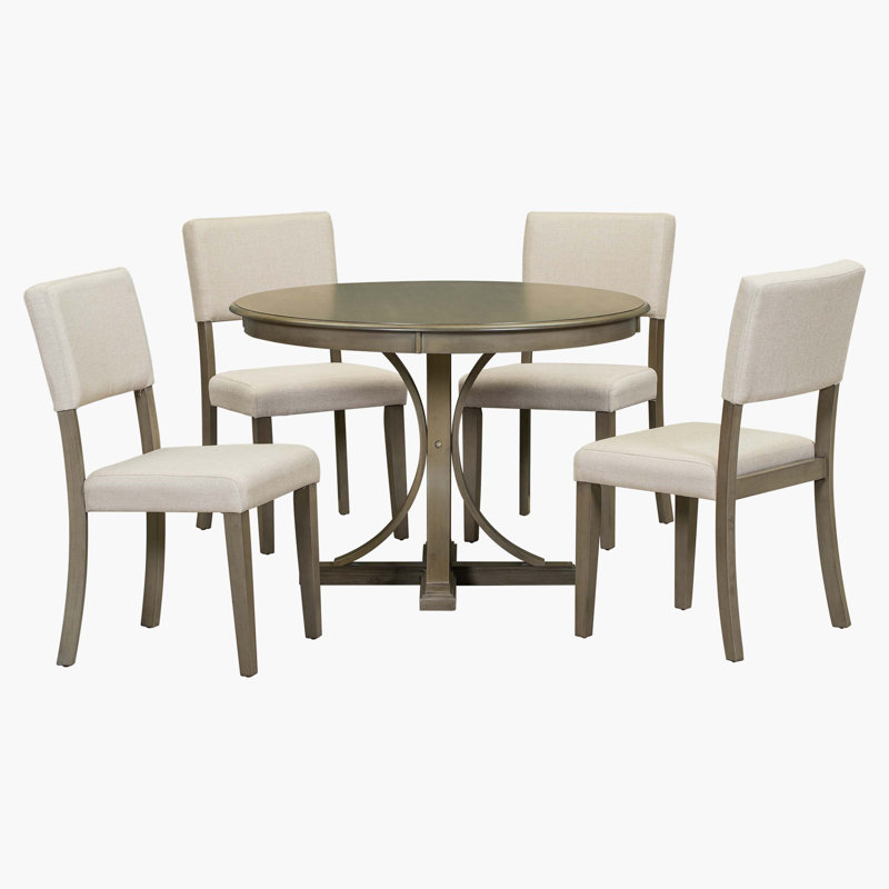 Ensemble repas pour 4 personnes Mallaki, Taupe
