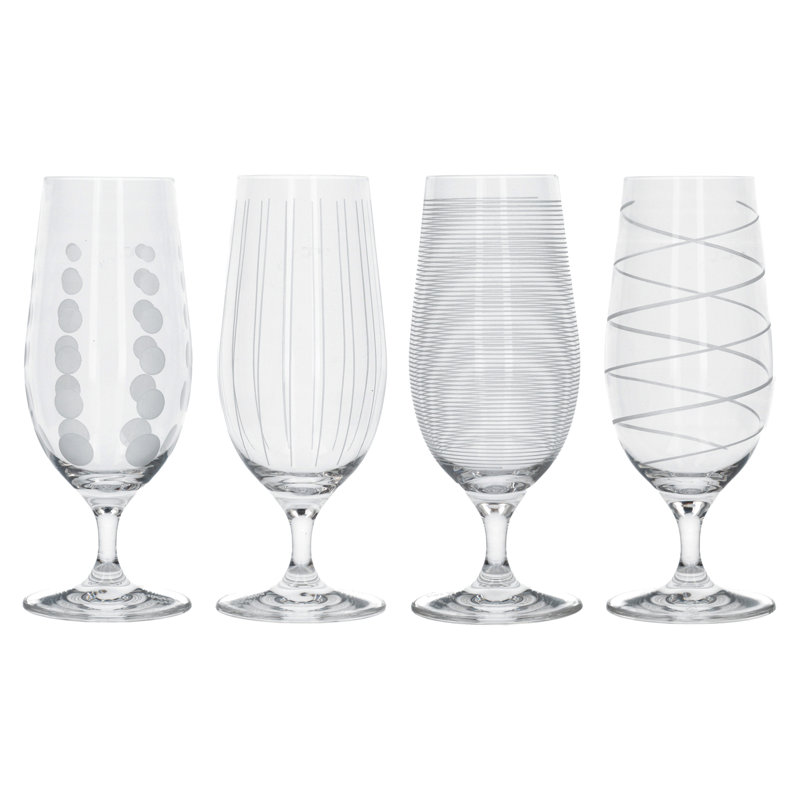 Mikasa Cheers Pack Of 4 Stemmed Pilsner Glasses
