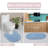 Hampton Crochet Absorbent Cotton Soft 3 Piece Bath Set-1371783935