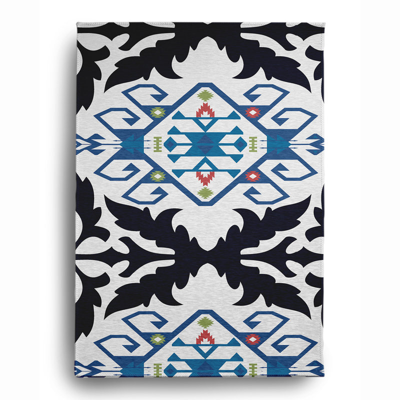 Chenille Abstract Indoor Rug, Rectangle 4' x 6'