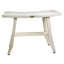 Banc de douche ou banc d'extérieur en teck curviligne Ripley-2088721581-2088721573