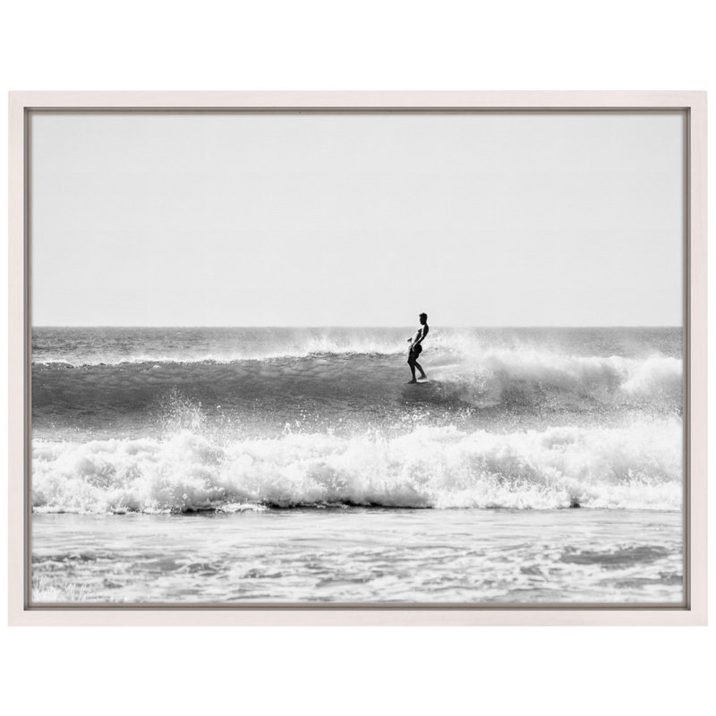 Hang Five Print by Kristen M. Brown, 21.5" H x 27.5" W x 1.25" D, White Framed Canvas