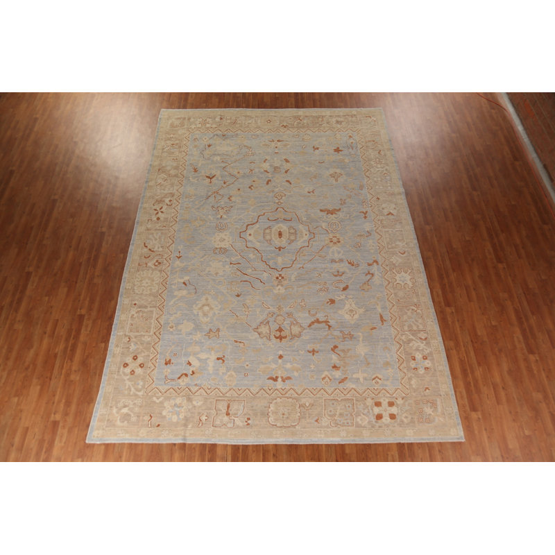 Vegetable Dye Oushak Turkish Large Rug 10x14