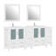  Ensemble de meuble-lavabo double 84 "avec miroir 84"-27042739