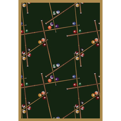 Tapis émeraude touffeté de jeu et de divertissement