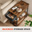 Reggis 24'' End Table with Power Outlets & USB, Side Table with Drawer and 2 Shelves, Farmhouse Side Table for Small Spaces, End Table With Drawer For Living Room, Bedroom-1321160881