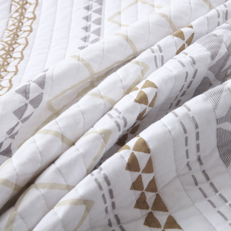 Ensemble de courtepointe 100% coton 98 po x 90 po DDUOXIN - 1 courtepointe avec 2 taies décoratives