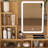 MDF Makeup Vanity Table with LED-Illuminated Mirror