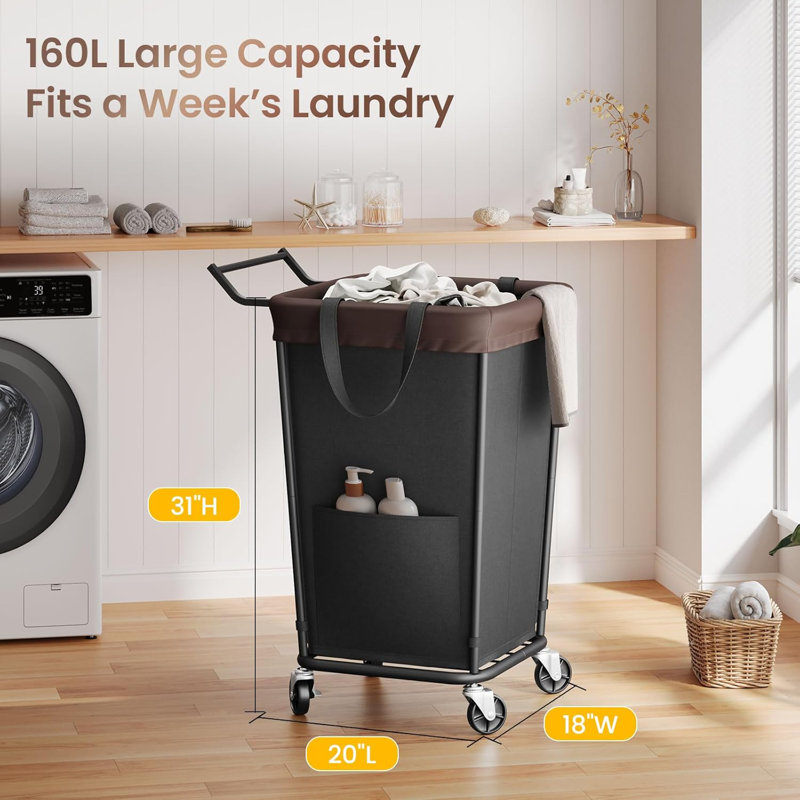 Large Laundry Basket With Wheels
