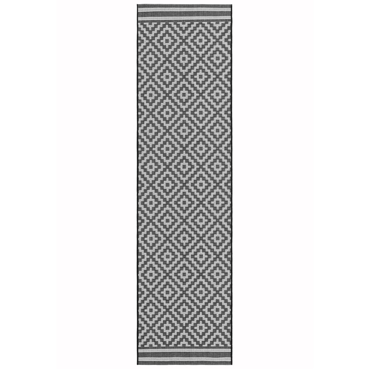 Aaima Patio Black / White Rug