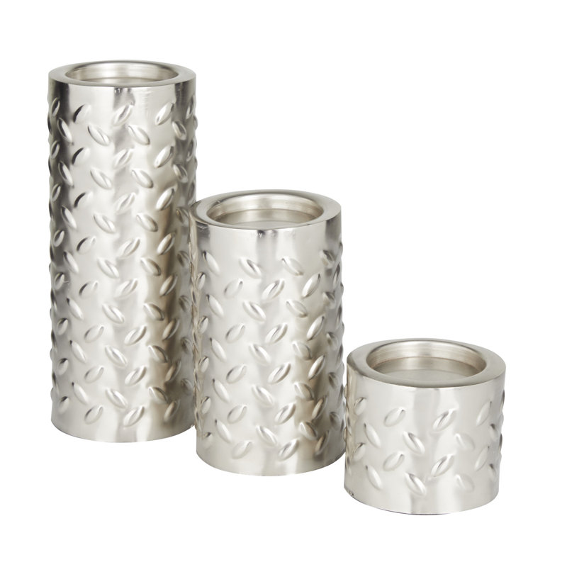 Ensemble de chandelles de table en fer, Argent