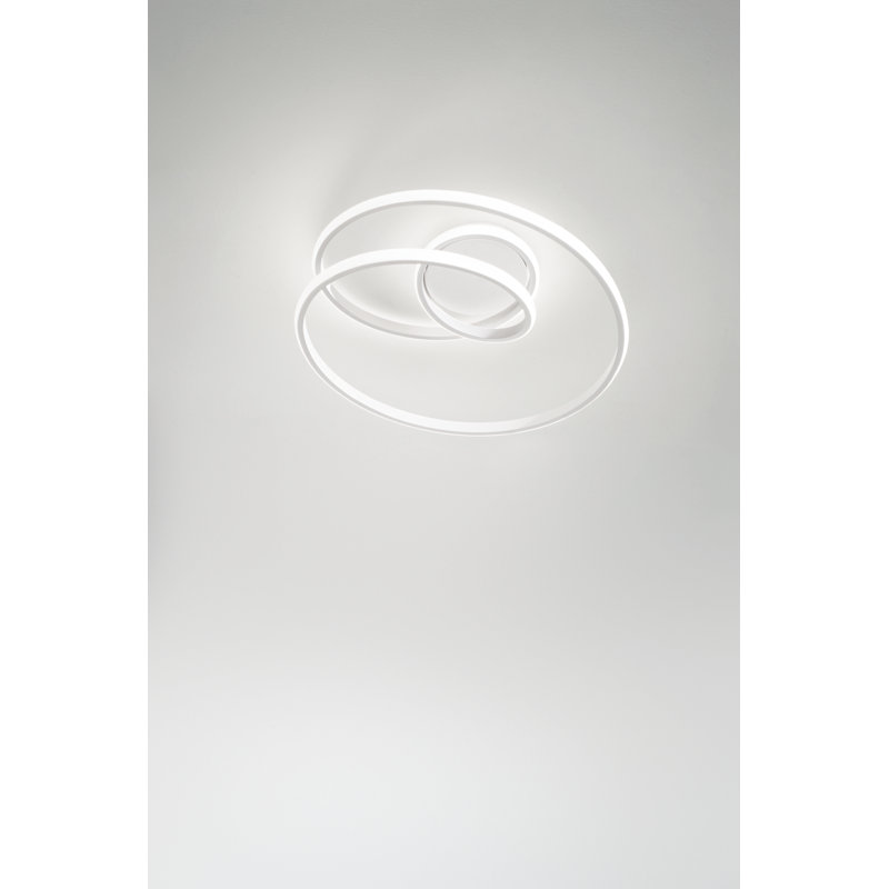 Massena LED Flush Mount, White
